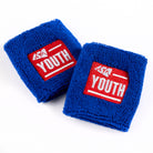 LTA Youth coaching scheme wristband pair, blue.