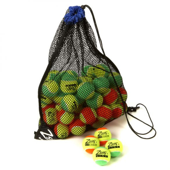 Mini Tennis Balls Orange & Green Mixed (60)