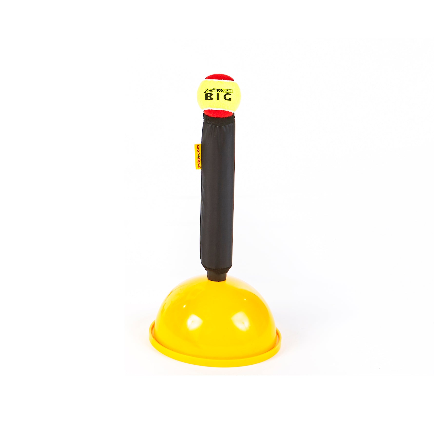 Hitting Tee holding Slocoach Big Red Mini Tennis Ball
