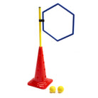 Hexahoop used as a vertical target for Early Years coaching.