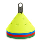 Giant Sports Marker Cones. Bright colours, soft, safe, highly visible & stacked 24 on a handy carry pole.