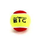 Red large sized Mini Tennis Ball SLOcoach Big Red. Slower and lower bounce for young children.