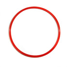 Red 50cm flat hoop for sports coaching & training.
