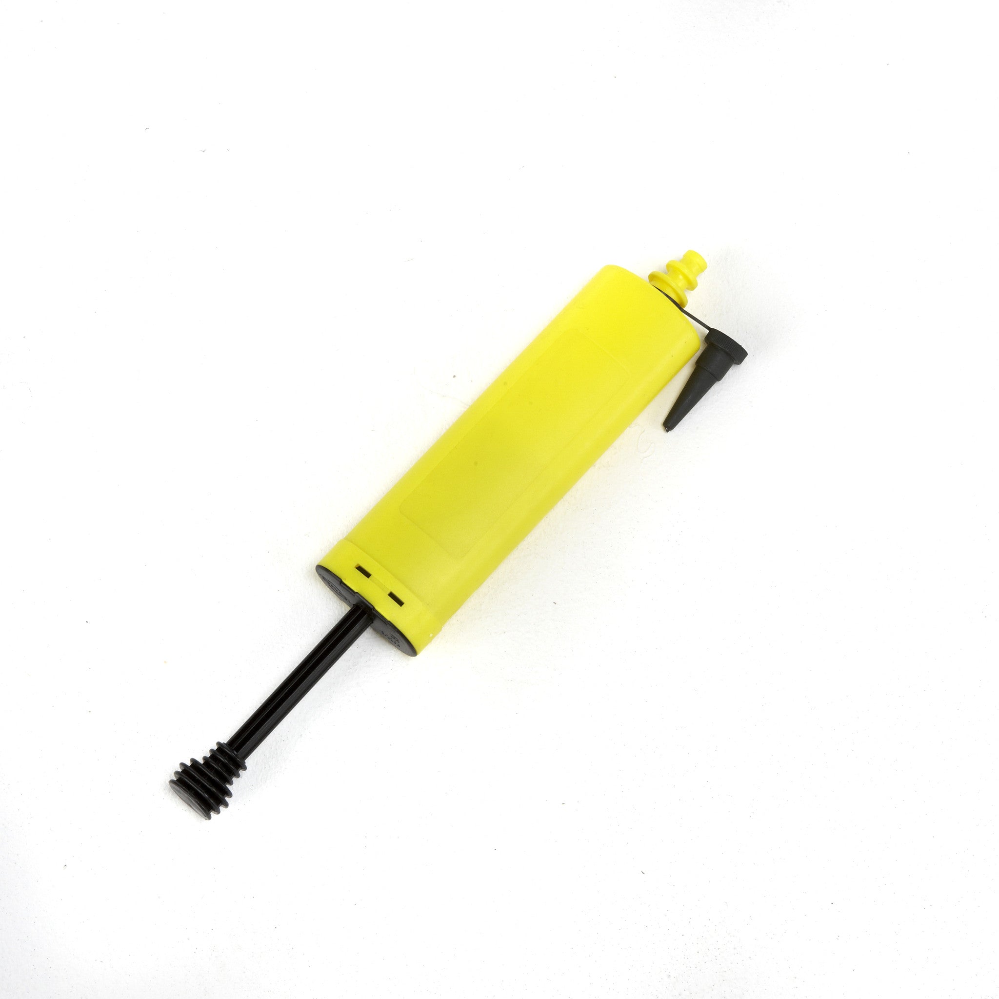 Yellow balloon pump gets the job done faster.