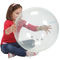 Large, transparent inflatable ball with four small bells, which jingle as it's thrown or bounced. Early Years and Visually Impaired application.