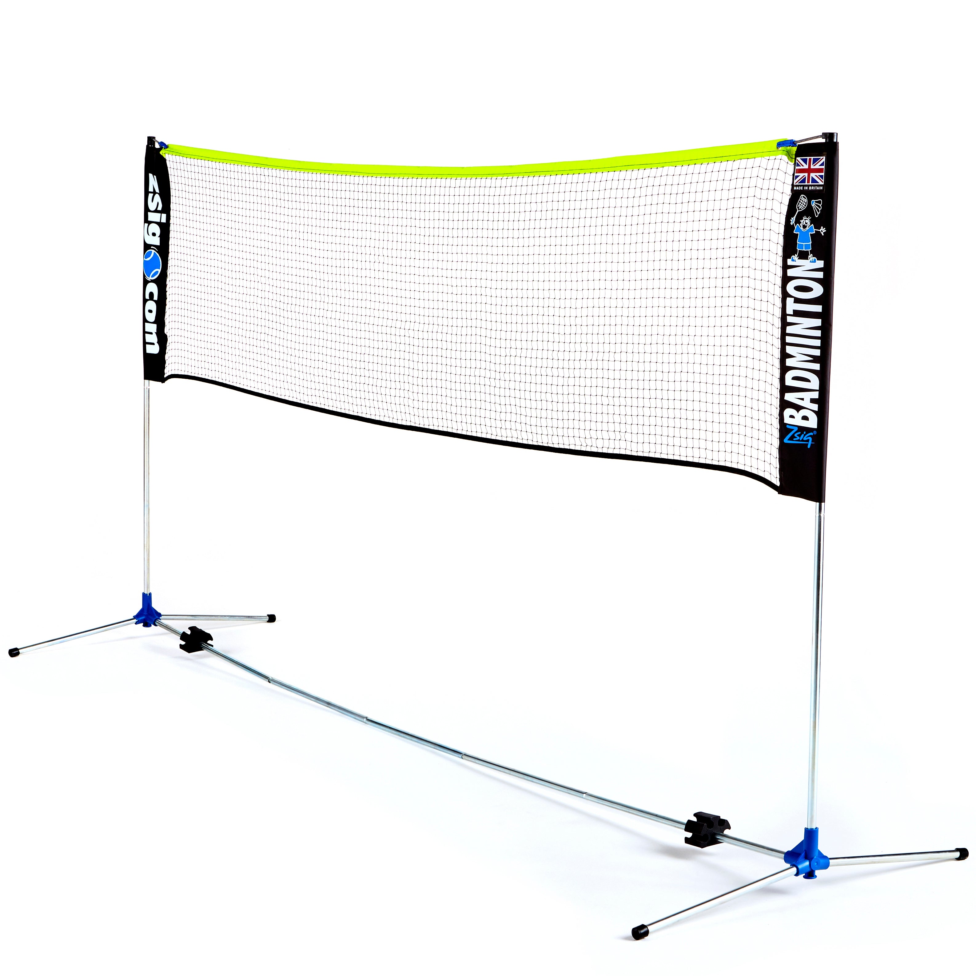 Zsig 3m Classic Badminton Net - 1.55 cm at raised side poles.