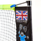 Badminton clip and bungee tensioning system, and Zsig's Made in Britain flag
