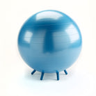 Fitball with feet. Fitness, balance & stability ball chair, with cleverly designed little feet which prevent the ball rolling away. Blue.