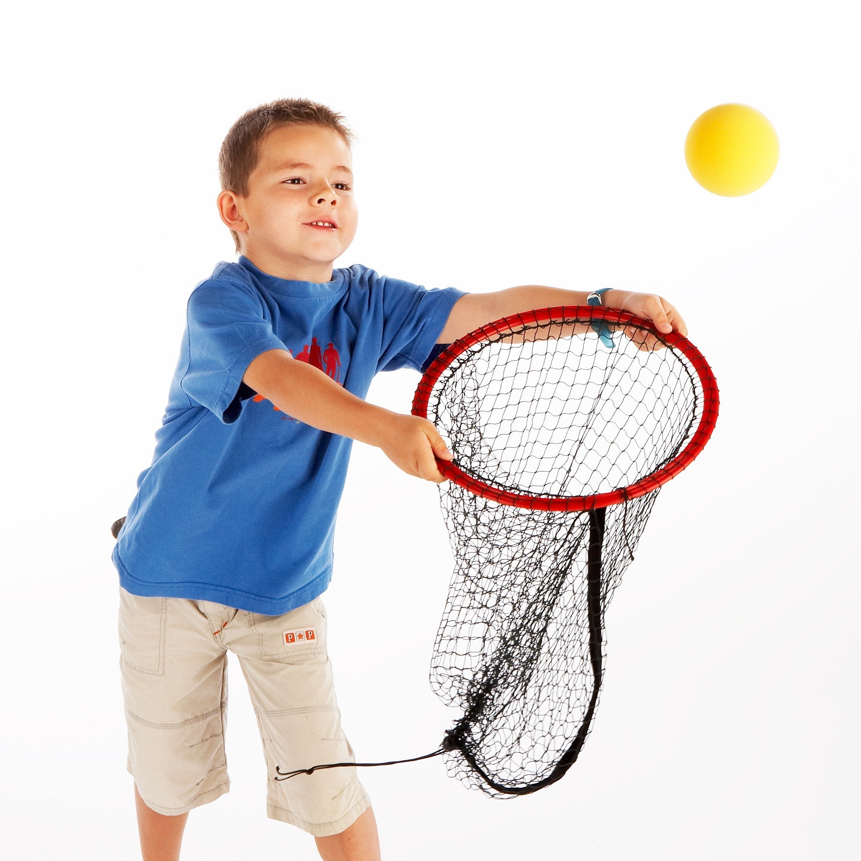early Years Coaching Aid for hand-eye coordination & ball skills development. Easy Catch Net for pair catching & aiming games.