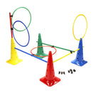 Activity targets, hurdles & targets can all be created with this versatile set of cones, hoops & hurdles using flat clips.