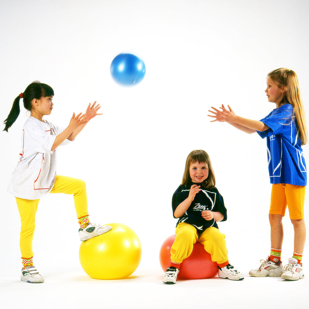 Early Years Ball. Learn to throw and catch with a gentle Easy Squeezy ball in bright blue, yellow or pink.