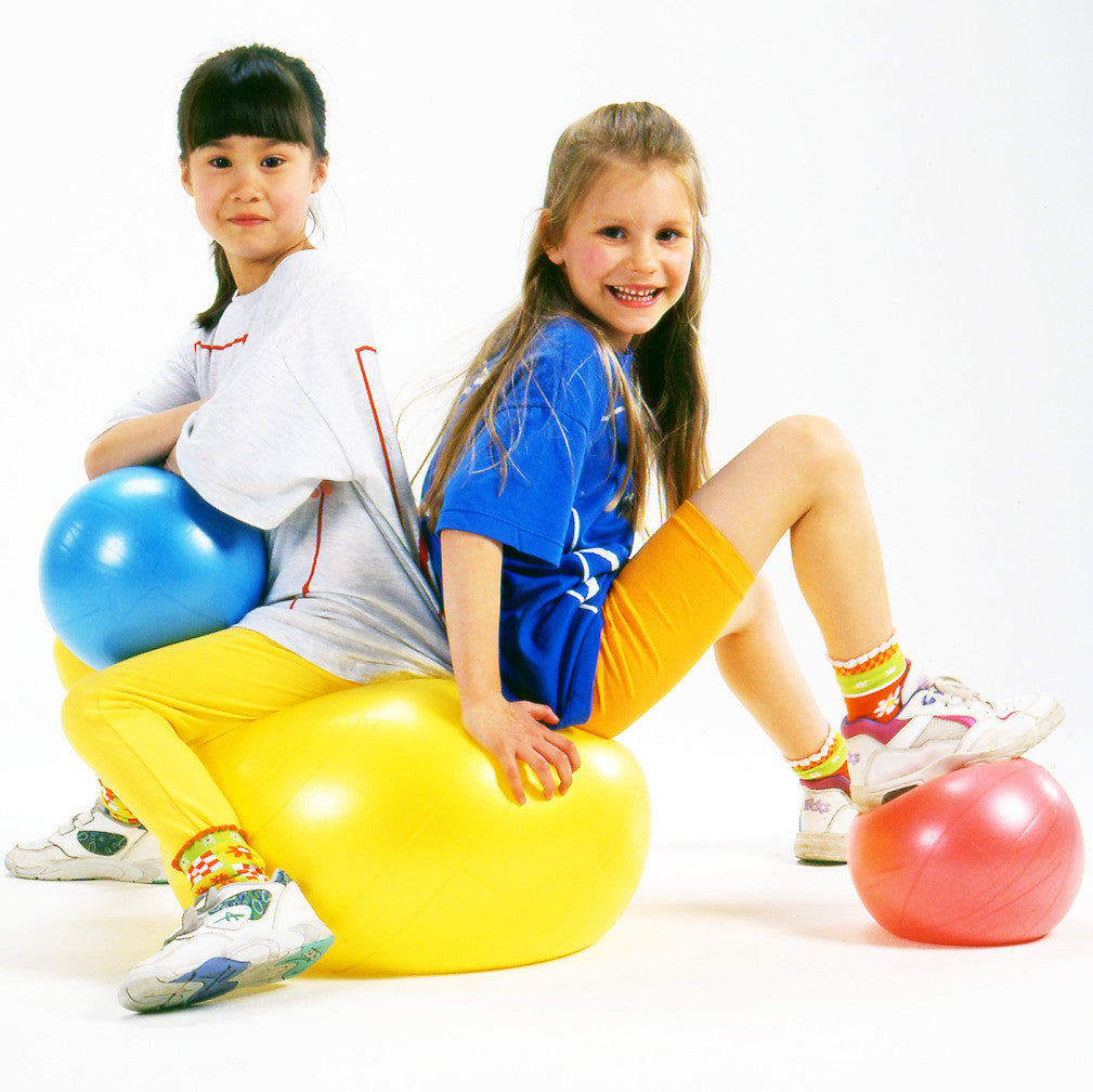 Early years Coaching Aid. Large size fitness ball for teaching early ball skills. Bright colours.