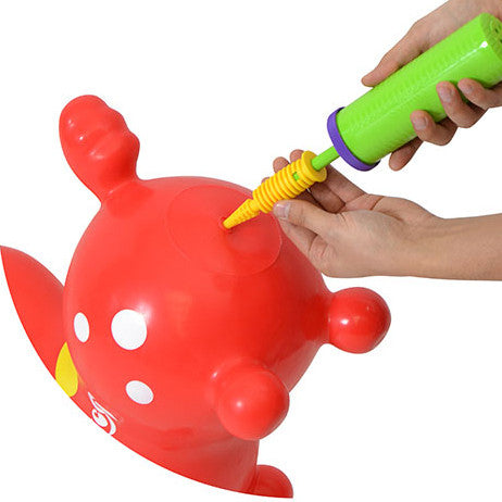 Faster Blaster Hand Pump can be used with inflatable toys.