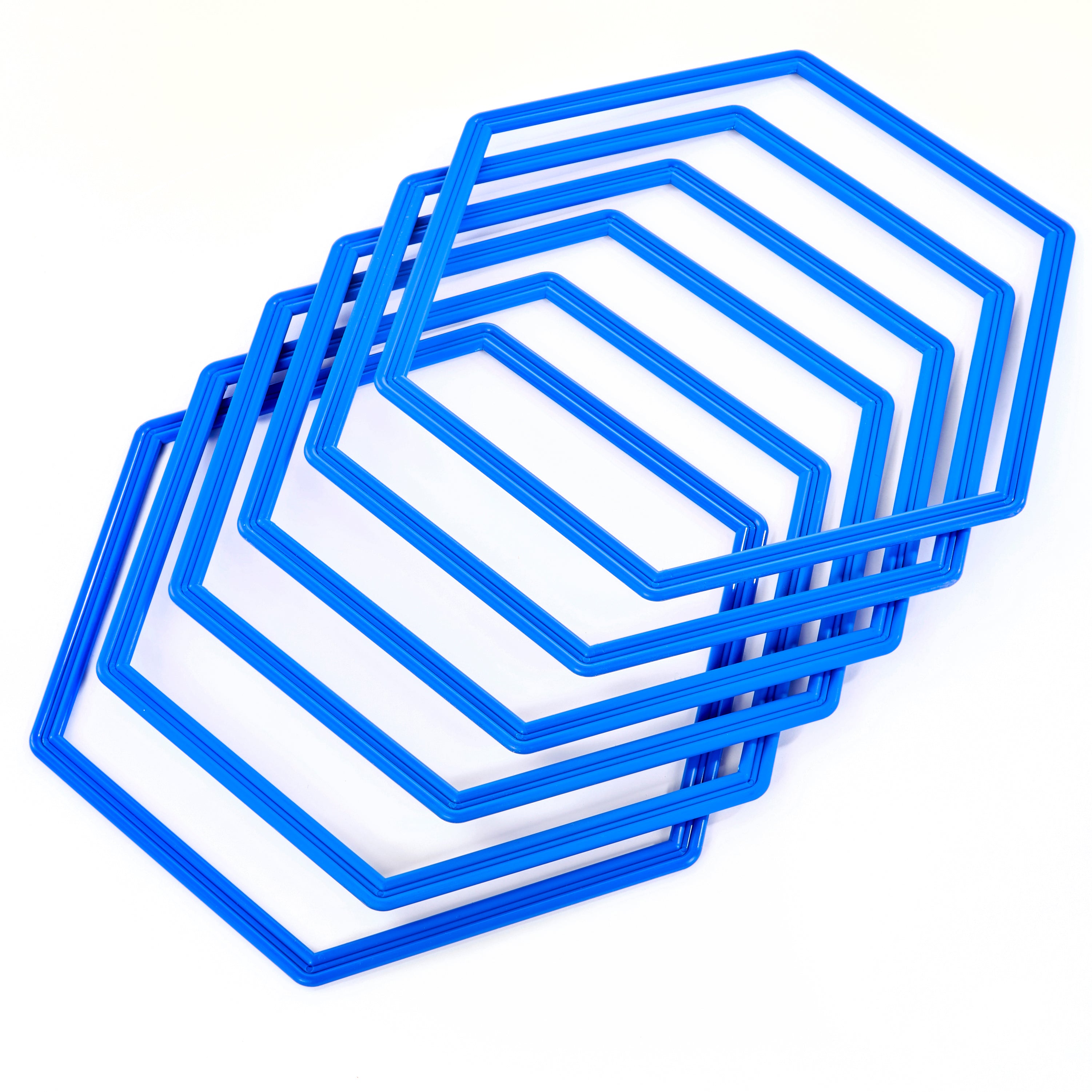 Hexahoops - set of 6 blue hoops