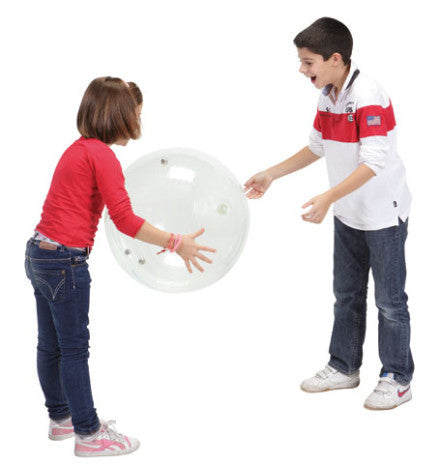 Throw the ball, and bells jingle! Large transparent ball for Early Years or Visually Impaired use.