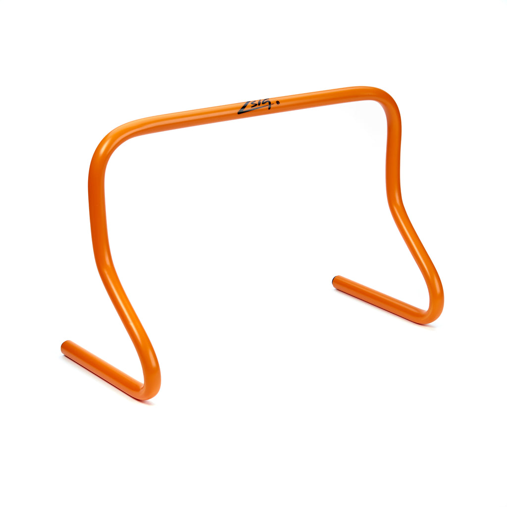 Mini hurdles in bright orange. 30cm height.