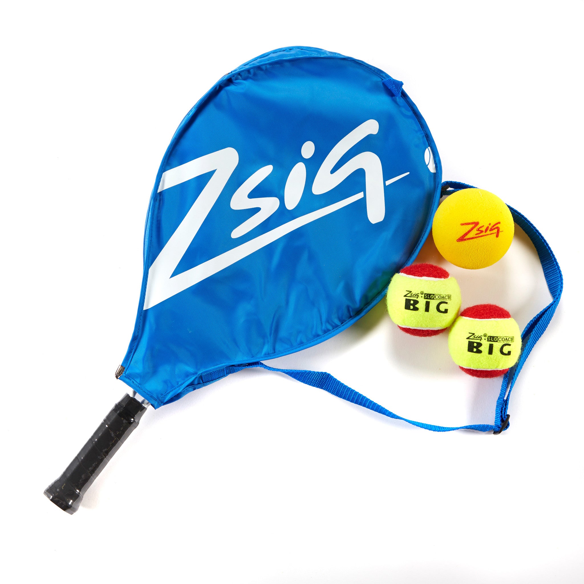 Red Mini Racket Mini Tennis | Red Stage | 21in Racket, Headcover & 3 Balls | Blue – Zsig
