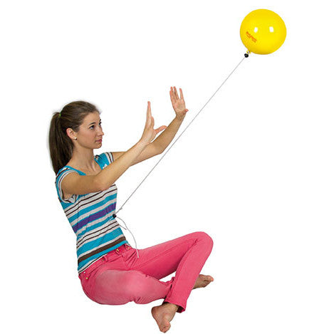Using the Sports Trainer Ball in toning exercises.