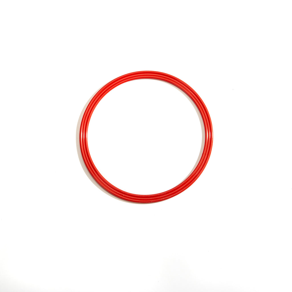 Red 30cm flat hoop for sports coaching and training