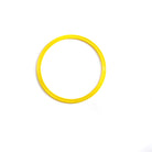 Yellow 30cm flat hoop for sports coaching and training.