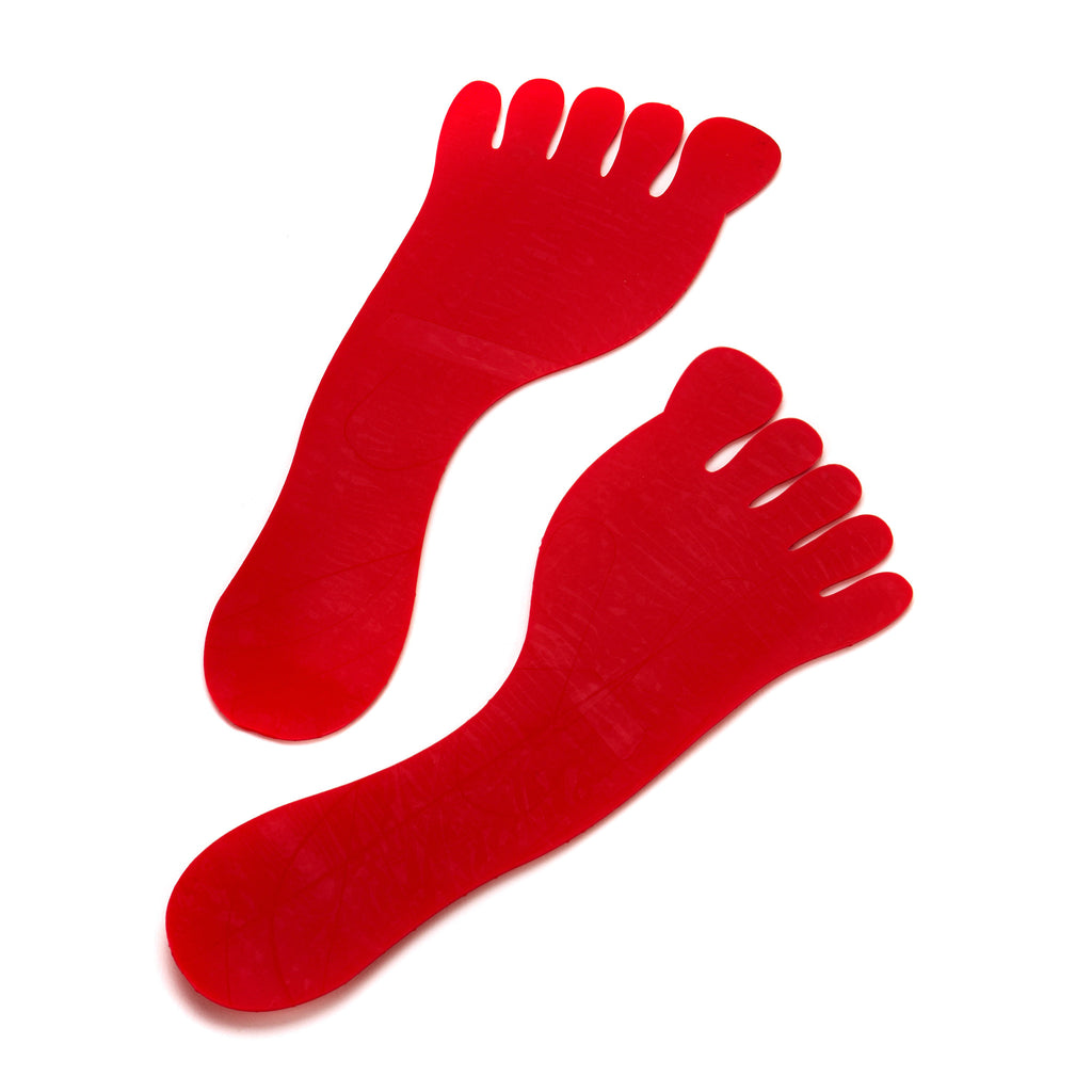Pair of Early Years Red Feet flat sports markers