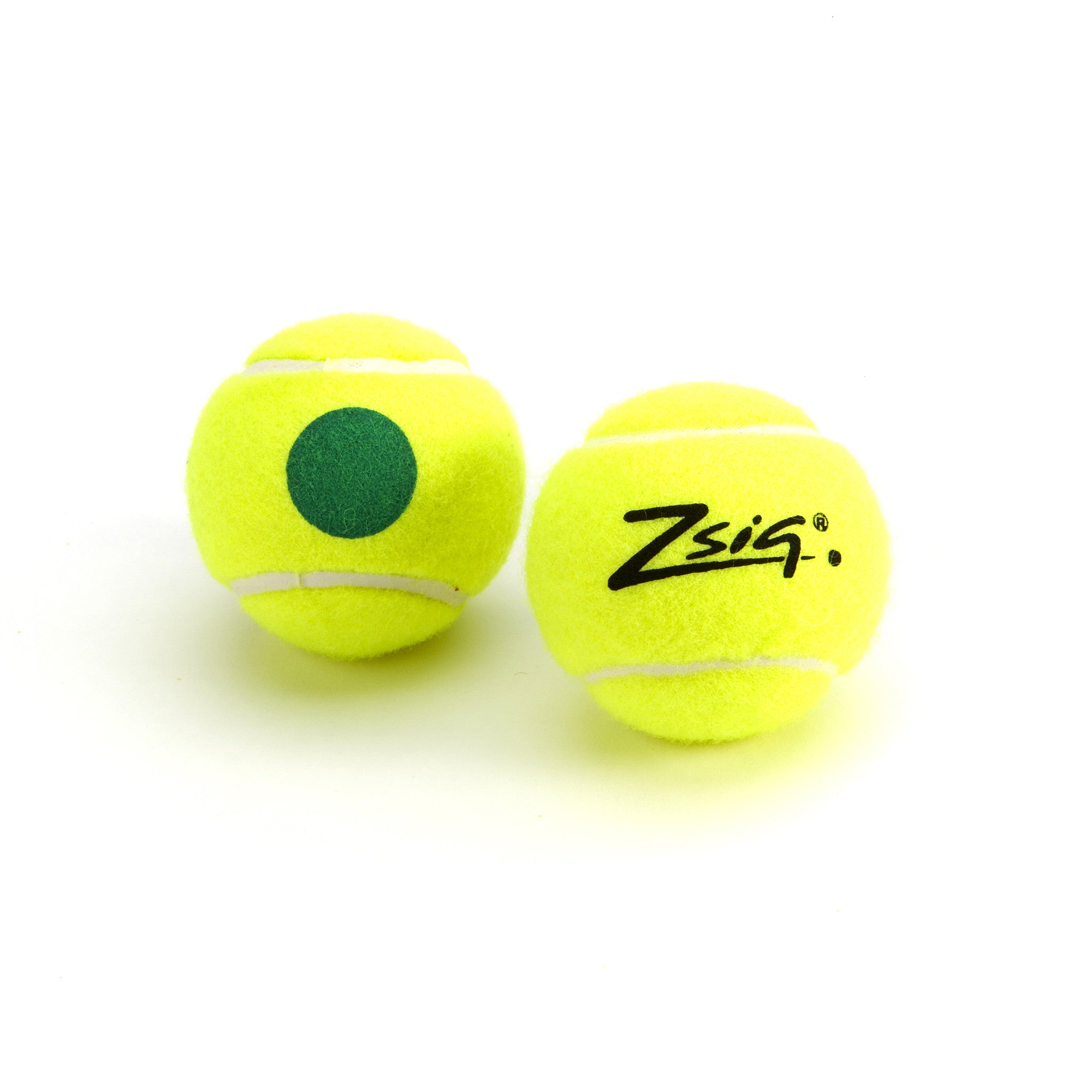 Zsig Green Dot Mini Tennis Ball. Single ball.