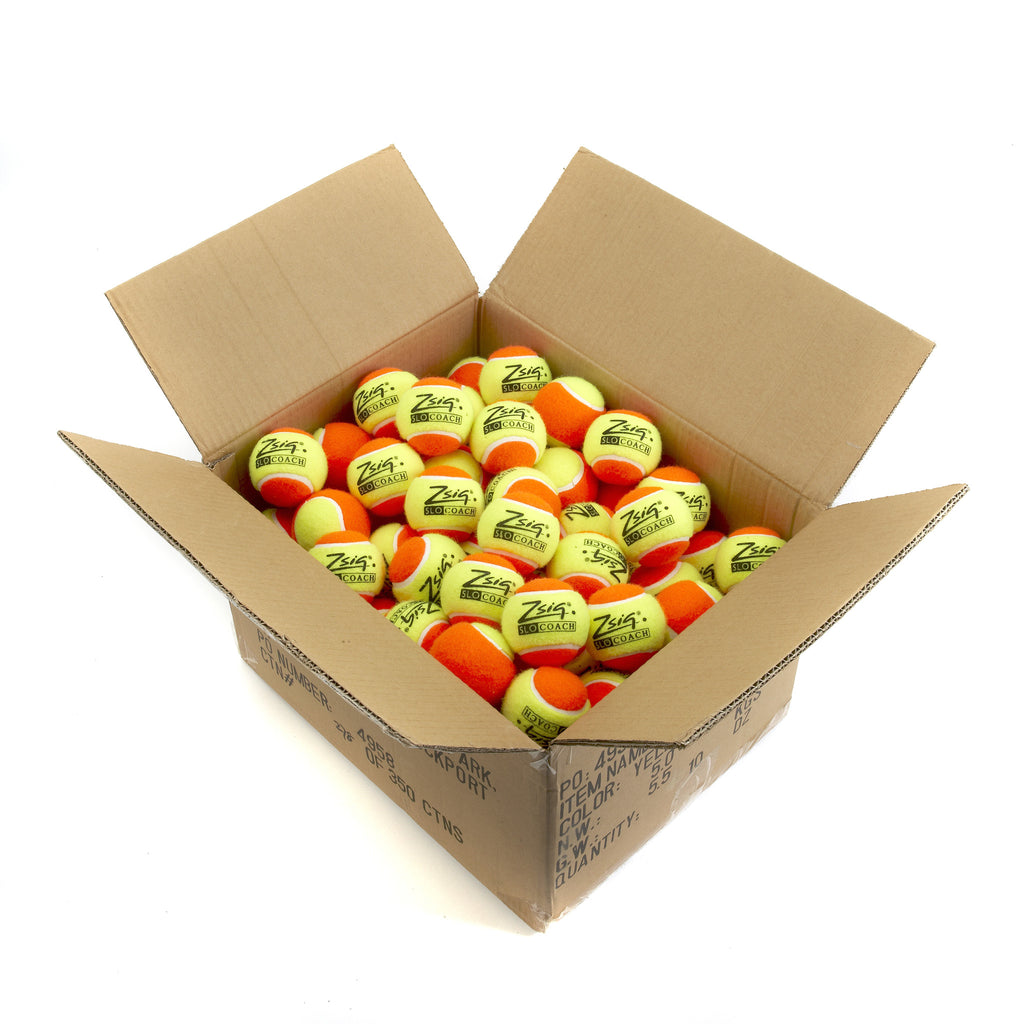 Orange Mini Tennis Balls. 10 dozen Zsig Slocoach Orange balls.