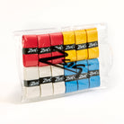 ZSig wallet of four brightly coloured tennis overgrips. PU.