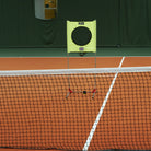 Zsig portable Target Trainer on court on the service line.